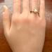 Vintage 10k White Gold 6.75mm Pearl Solitaire Ring Sz 7