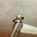 Vintage 10k White Gold 6.75mm Pearl Solitaire Ring Sz 7