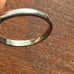 Vintage 10k White Gold 6.75mm Pearl Solitaire Ring Sz 7