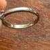 Vintage 10k White Gold 6.75mm Pearl Solitaire Ring Sz 7