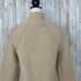 J Crew M Handknit Chunky Cable Mock Neck Pullover Fisherman Sweater Lambswool