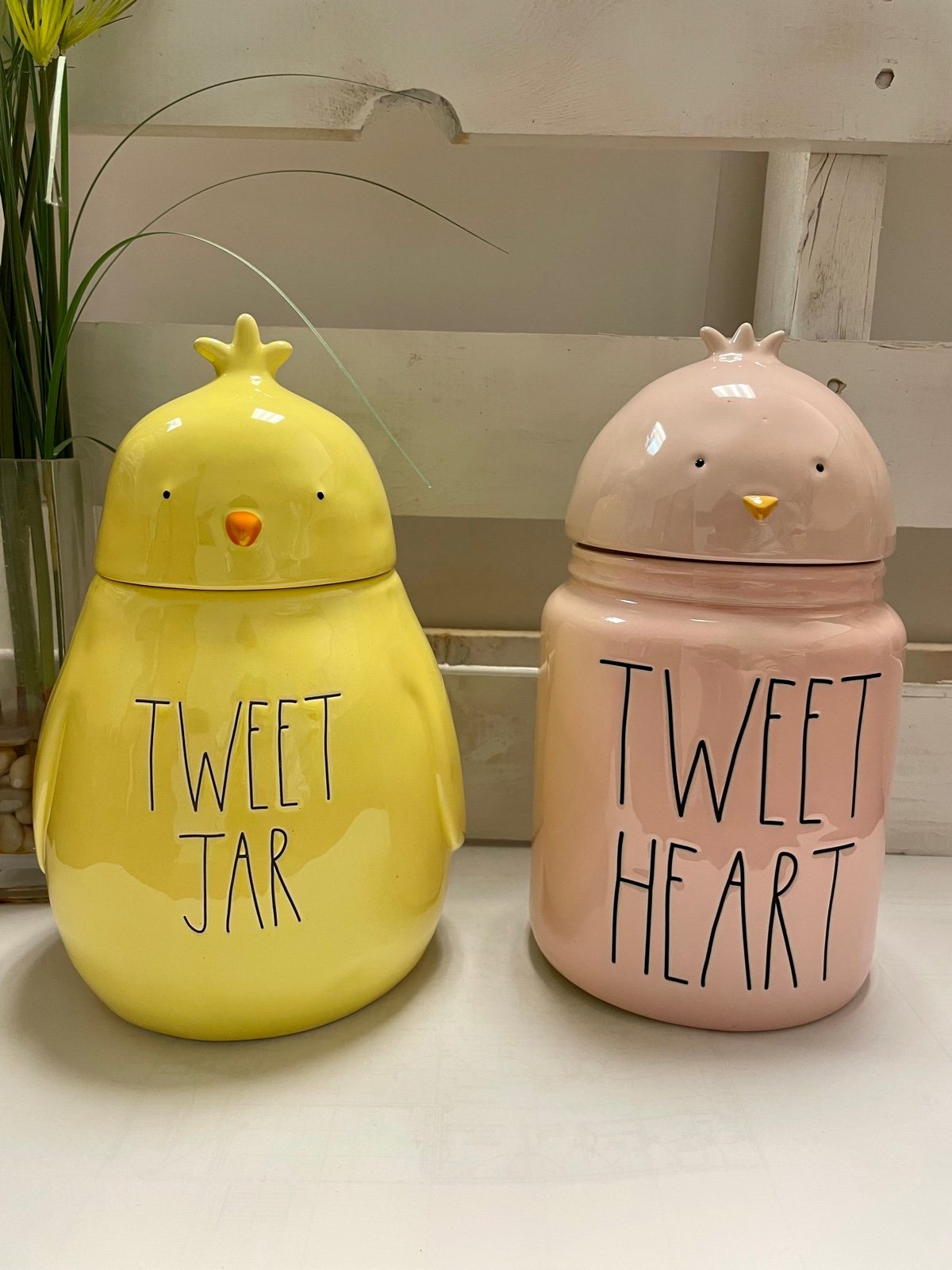 Rae Dunn tweet jar / tweet heart canisters