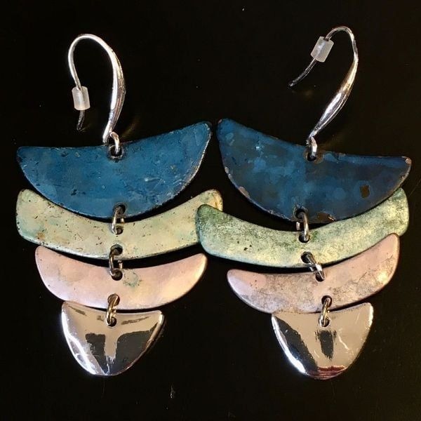 Vintage ROBERT LEE MORRIS Fishtail Earrings