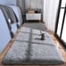 Soft Shag Runner Rug for Bedroom, 2x6 Feet Fluffy Rugs with Non-Slip Bottom
