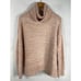 Show Me Your Mumu Women's Small Fuzzy Pink Knit Turtleneck Sweater