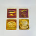 Set Of 4 Fly Fishing Lodge Lure Coasters
