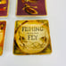 Set Of 4 Fly Fishing Lodge Lure Coasters