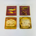 Set Of 4 Fly Fishing Lodge Lure Coasters