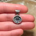 Vintage Multi Color Gemstone 925 Sterling Silver Pendant