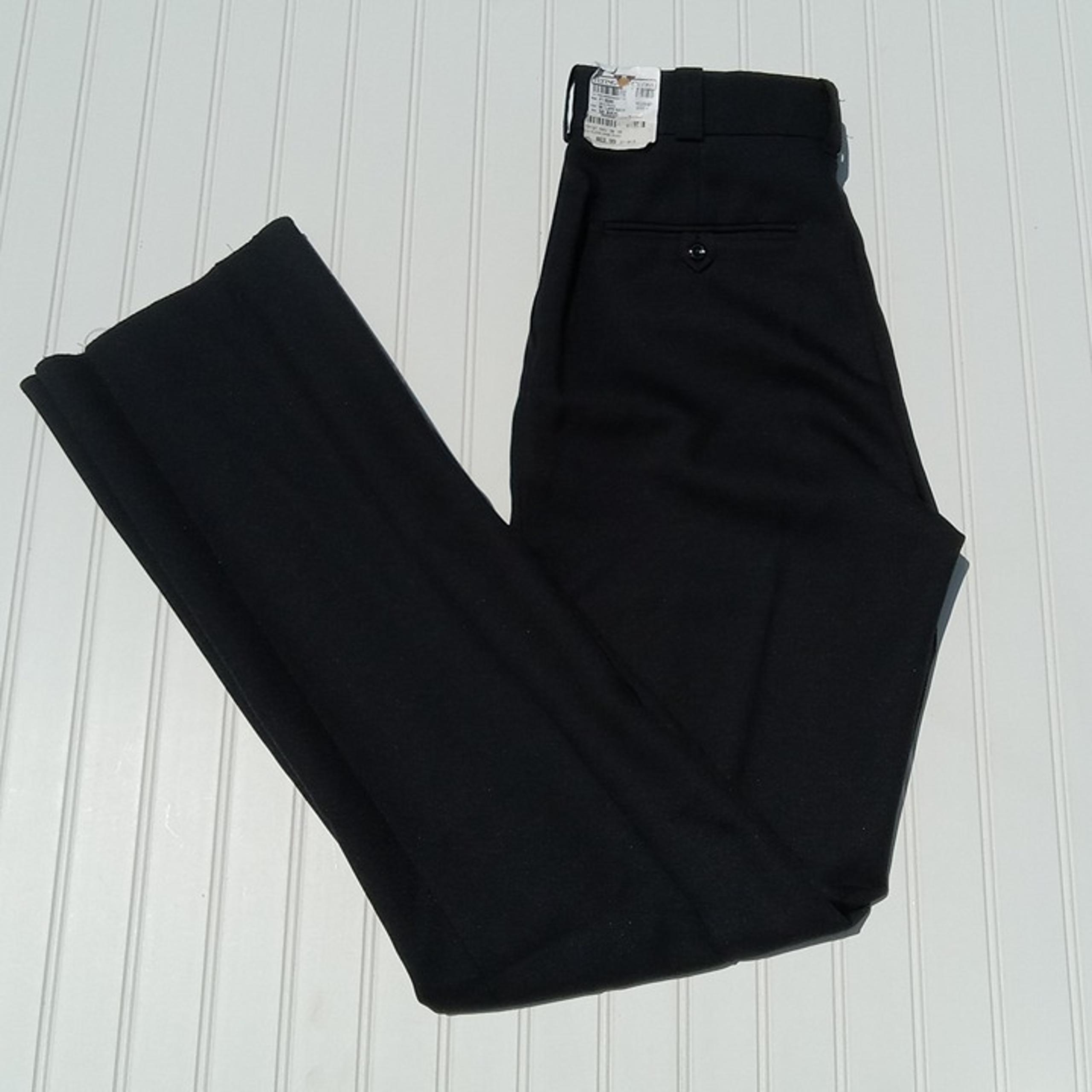 FLYING CROSS Uniform Pants 30 Reg LAPD Navy Blue Flat Front Unhemmed Mens NEW