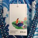 America & Beyond Tropical Blues Maxi Dress SMALL Floral Print Blue & White New
