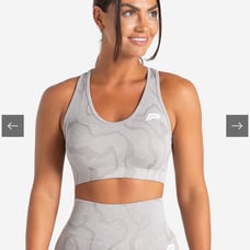 Sustainable Seamless Sports Bra Cloud Grey