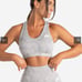 Sustainable Seamless Sports Bra Cloud Grey