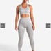 Sustainable Seamless Sports Bra Cloud Grey