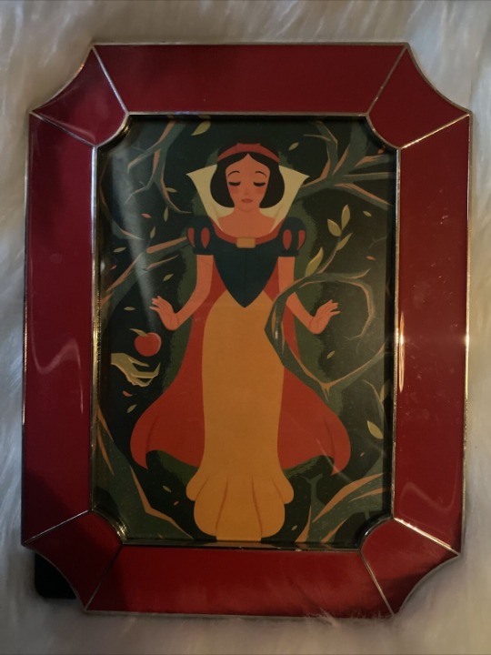 Disney WonderGround Gallery Snow White Postcard by Dave Quiggle Framed