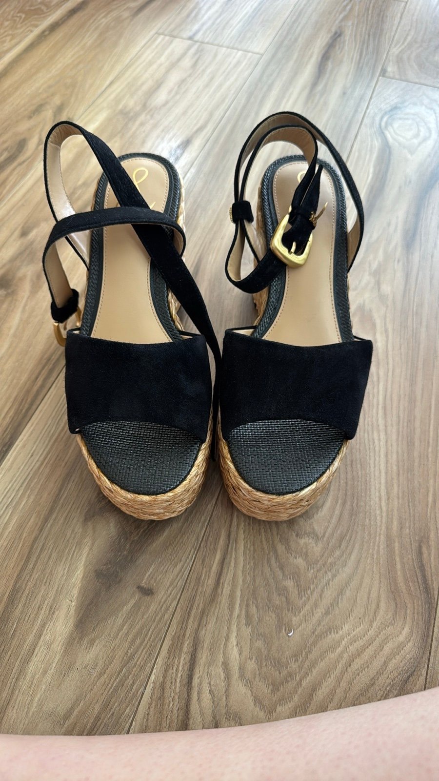 Sam Edelman black wedges