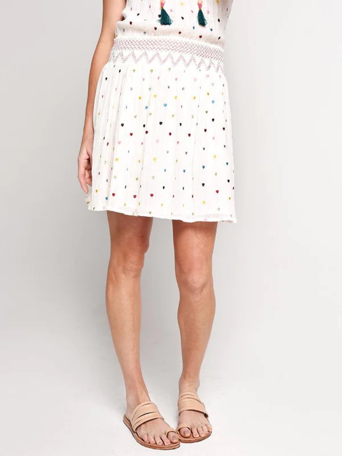 220 Alecia BELL by Alicia smoked soft cotton skirt xs