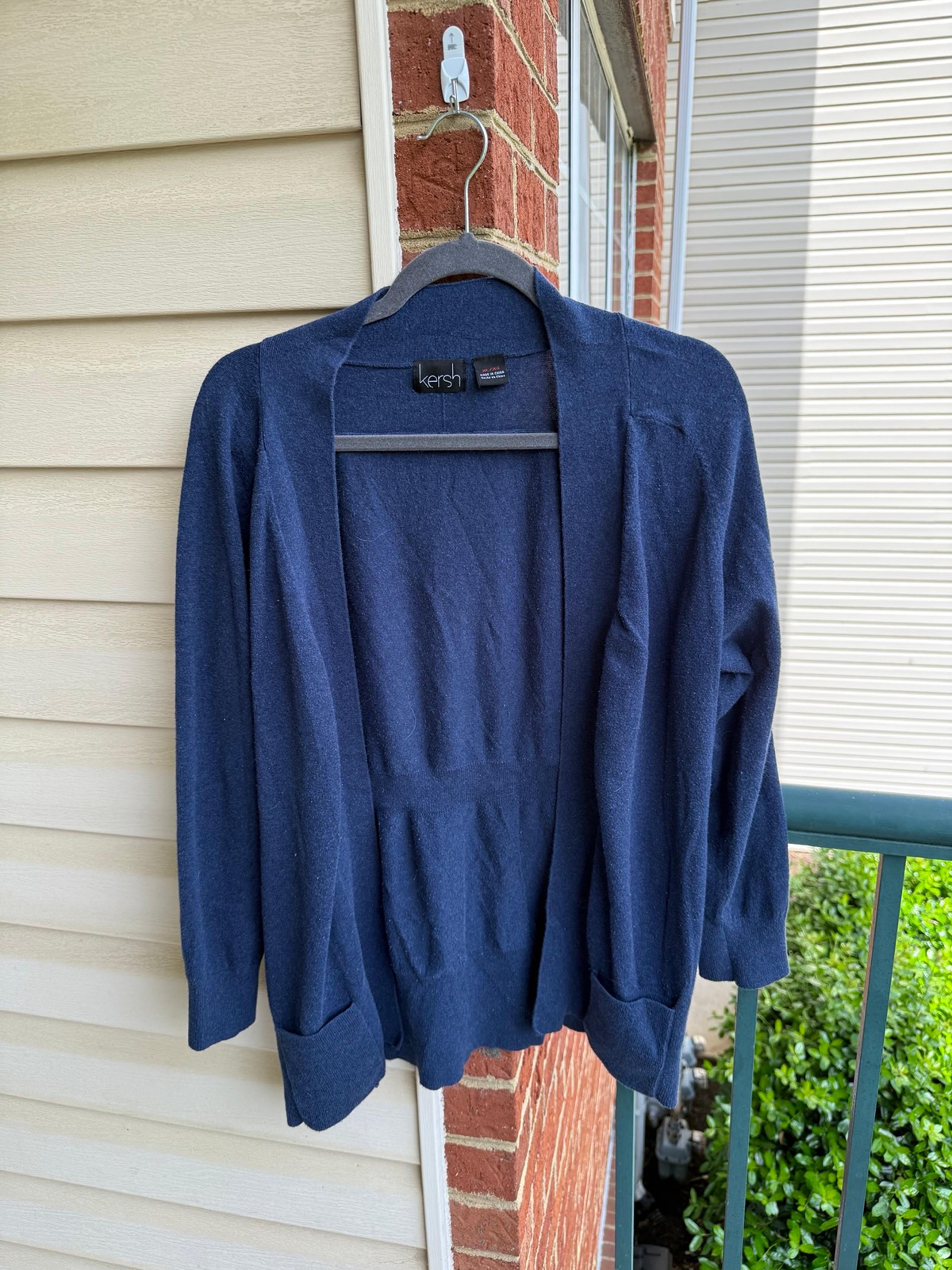 Blue Knit Cardigan