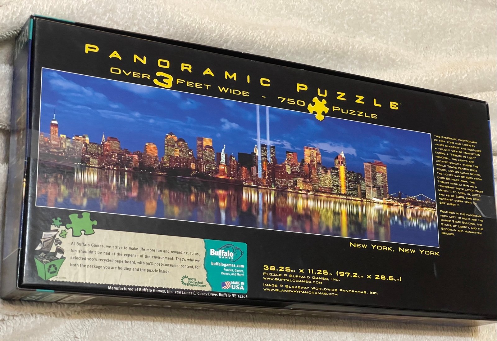 New York, New York' Panoramic Puzzle - 750 Pieces By Buffalo