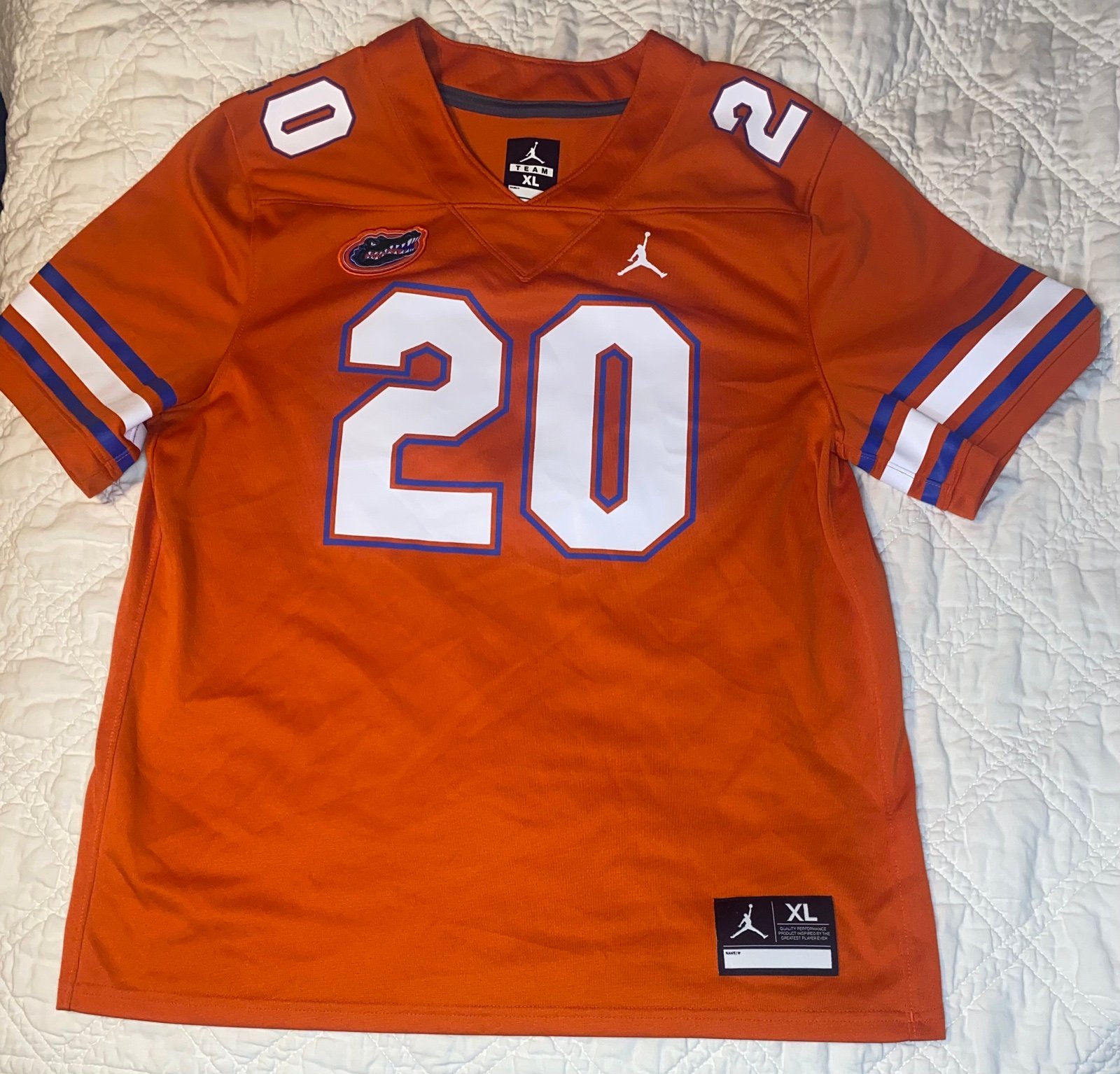 Jordan Florida Gators Football Jersey Youth Sz XL