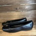 Womens Bandolino Piheart 3 Black Leather Comfort Bow Ballet Flats Size 9 M GUC