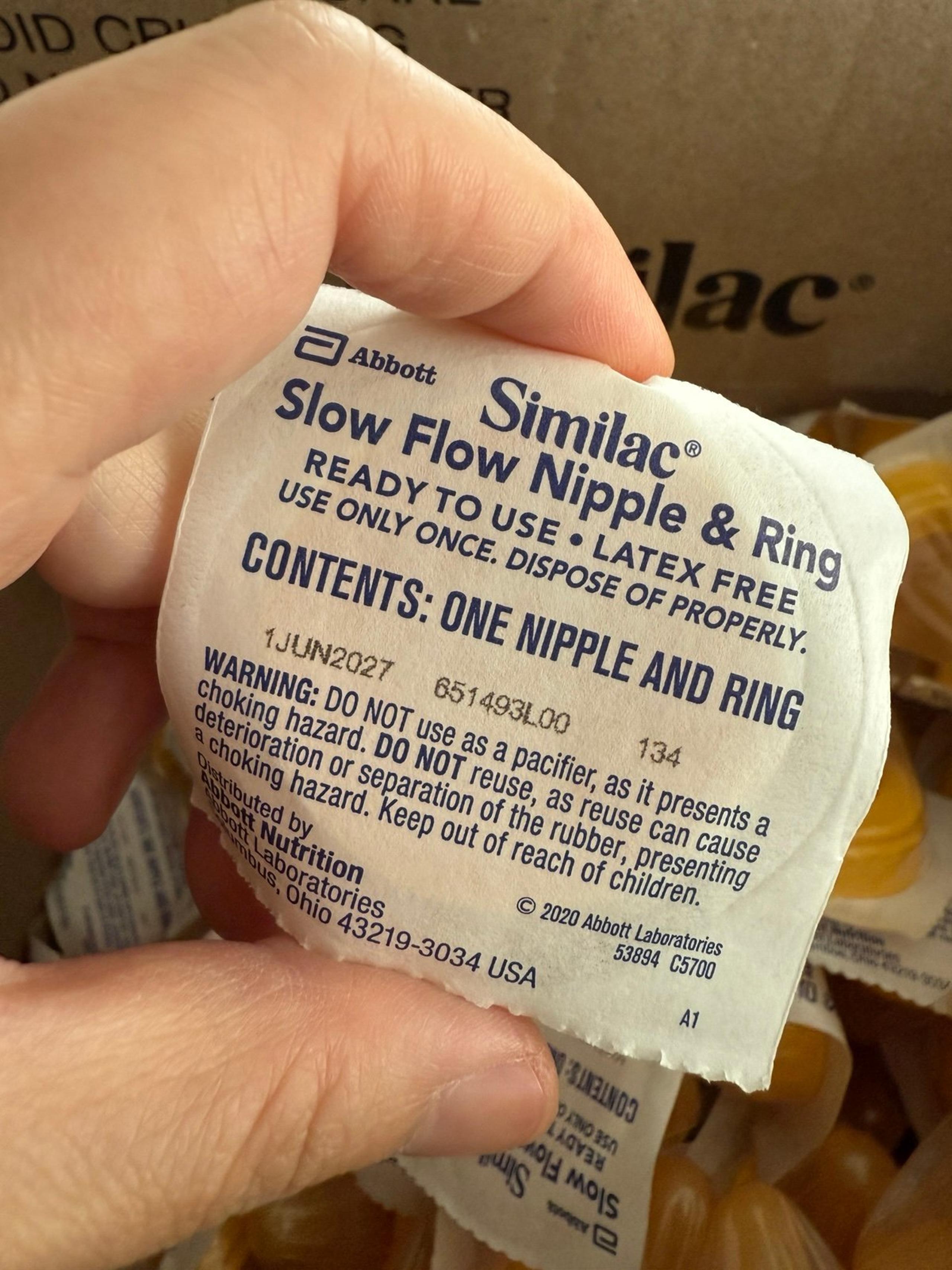 Similac slow flow nipple