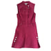 NEW 10 Crosby Derek Lam Sleeveless Utility Dress Burnt Berry Red