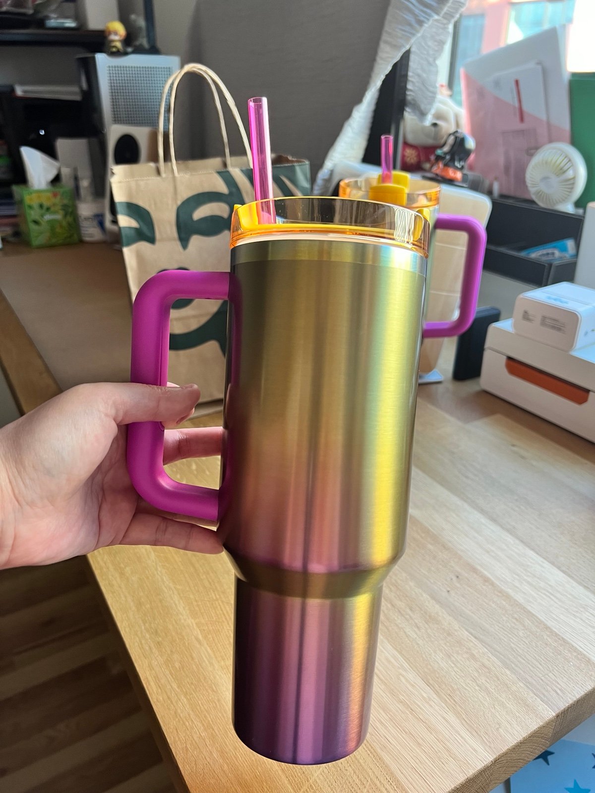 Sunset Gradient Starbucks x Stanley Quencher (40 oz)