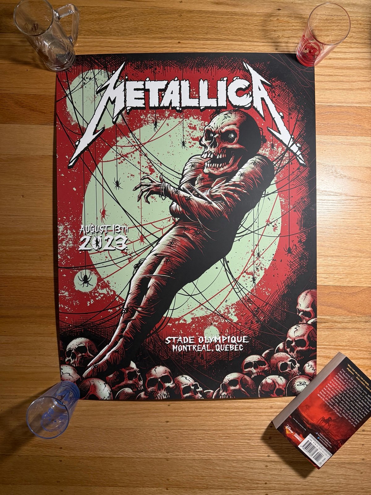 Metallica M72 Tour Poster 2023 August Montreal Quebec Poster Low Number 38/550