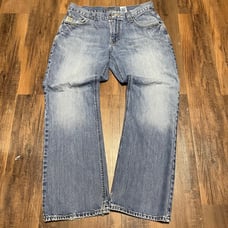 Baggy Cinch Blue Faded Jeans