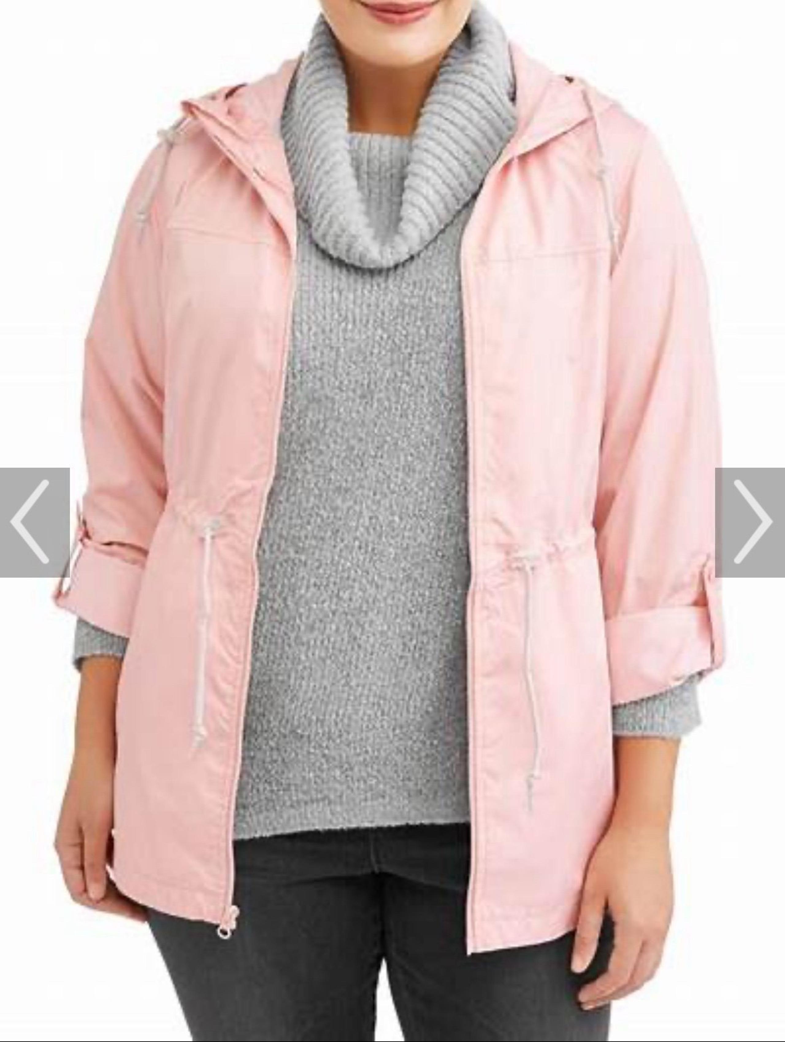 WEATHER TAMER Women's Plus-Size Hooded Packable Anorak