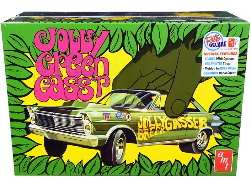 Skill 2 Model Kit 1965 Ford Galaxie Jolly Green Gasser 3-in-1 Kit 1/25 Scale M
