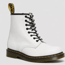 Dr. Martens Girl's Lace Up Fashion White  Side Zip Classic Mid-Top Boot Size 2