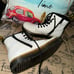 Dr. Martens Girl's Lace Up Fashion White  Side Zip Classic Mid-Top Boot Size 2