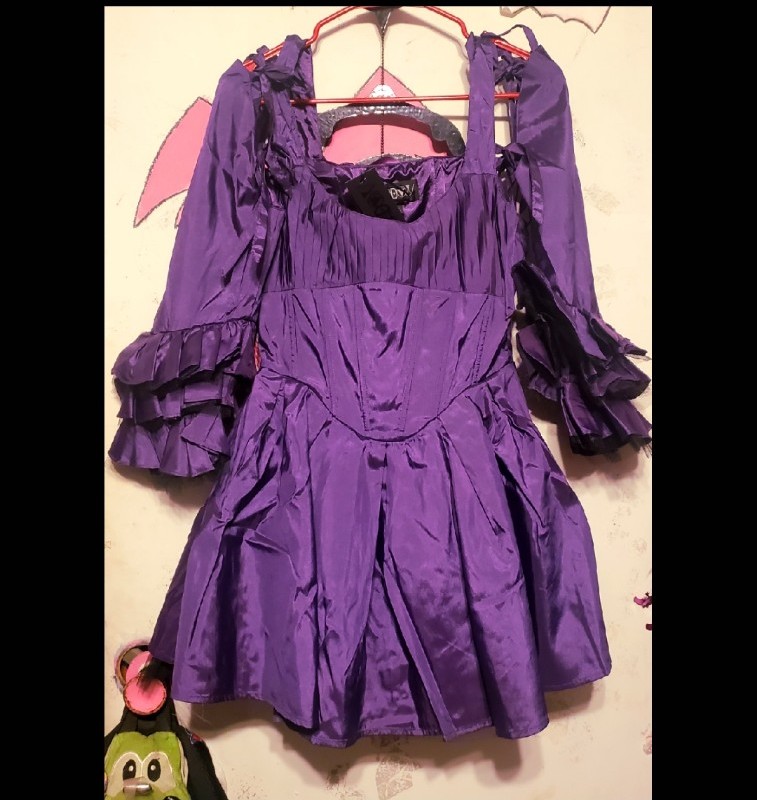 Purple Gothic Haunted Hue Dress Dolls Kill Killstar Hot Topic Widow Sourpuss
