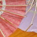 10 X LOT OF JAPANESE FANS W/ MATCHING UMBRELLAS PAPER WOOD VINTAGE ESTATE ~6 I