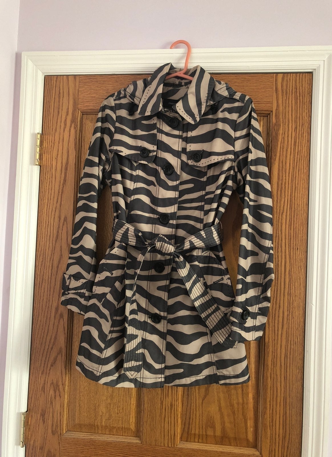 Animal print raincoat