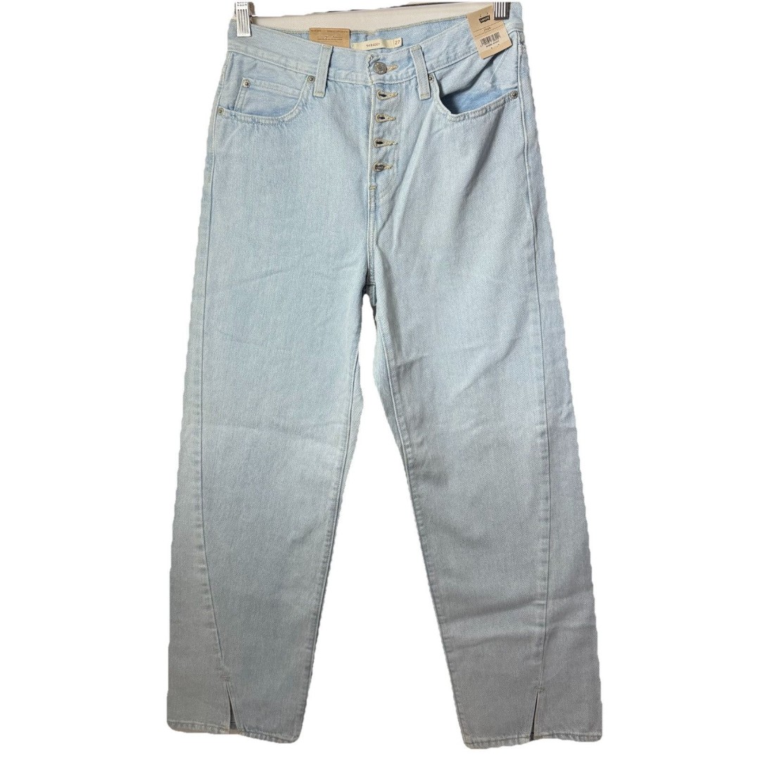 Levi's '94 Baggy Barrel Leg Jeans 29 Stone Button Split Hem Skater Punk Hipster