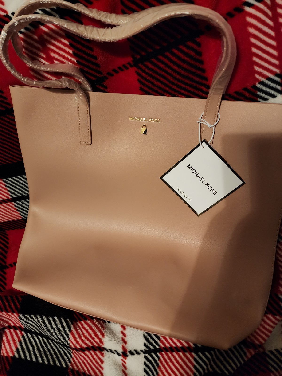 Michael Kors Leather Tote Bag with perfume