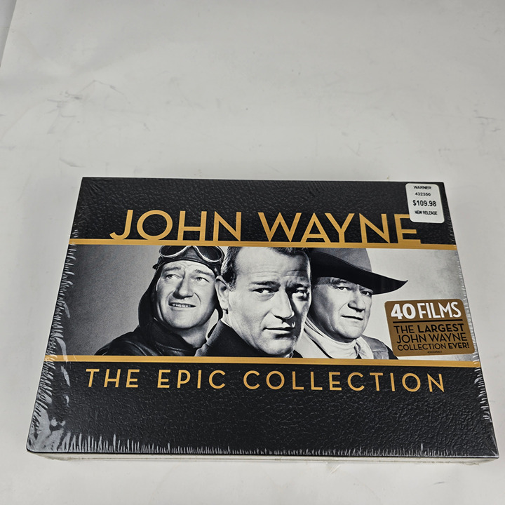 John Wayne: The Epic Collection (DVD, 2014, 38-Disc Box Set) New Sealed Posters