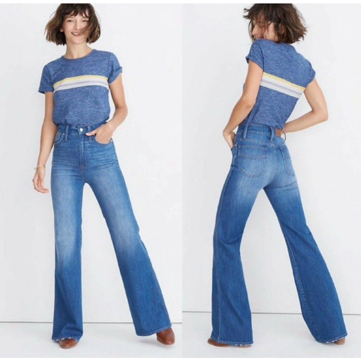 Madewell 11 High Rise Flare Jeans Women's Size 28 Style K9162