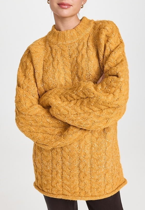 (XS)STAUD Jeromine Sweater Color: Sunflower