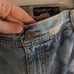 EDDIE BAUER tie dye blue denim cargo carpenter shorts