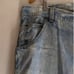 EDDIE BAUER tie dye blue denim cargo carpenter shorts