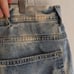 EDDIE BAUER tie dye blue denim cargo carpenter shorts