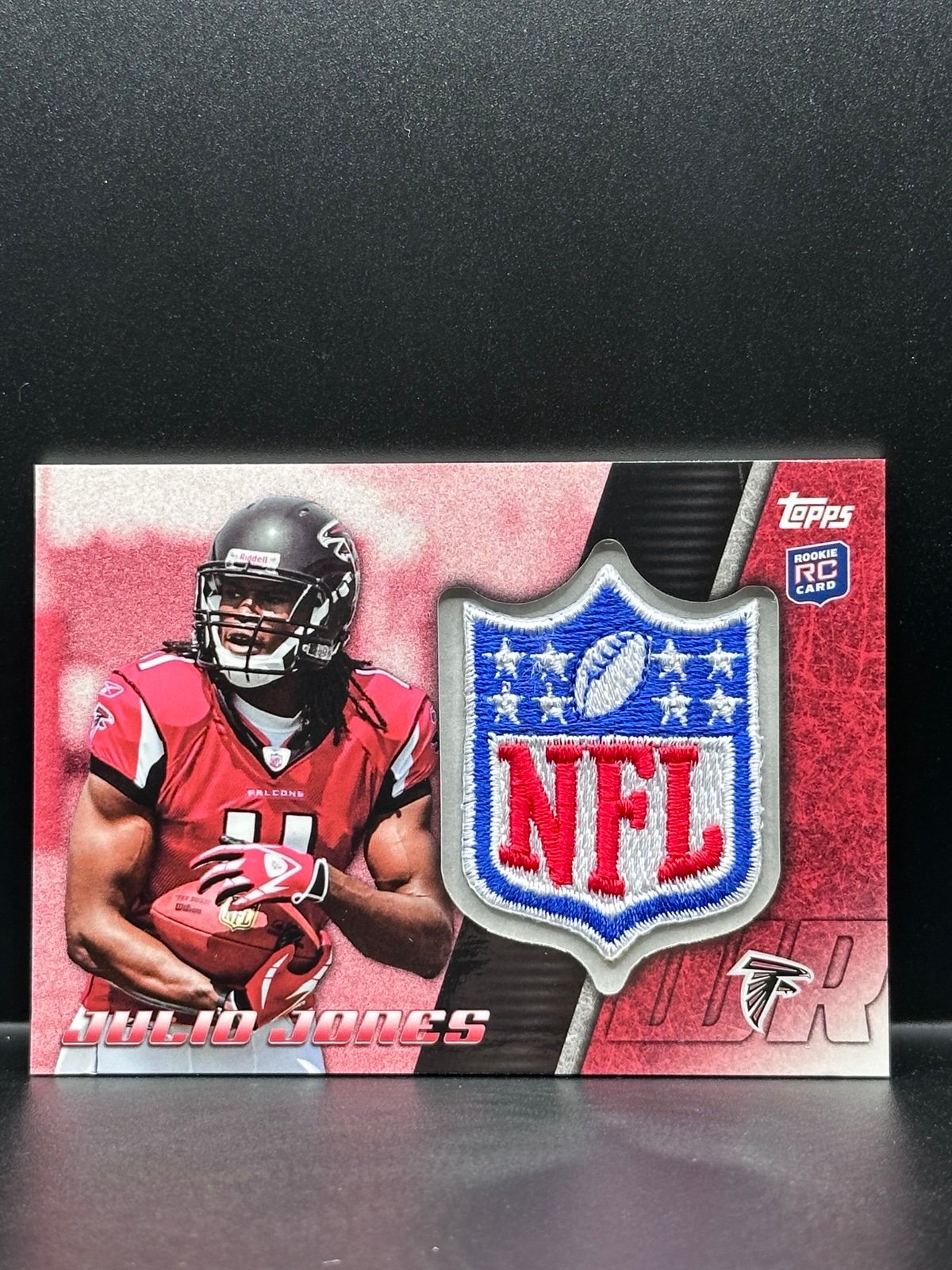 2011 Topps Football Julio Jones Commerative Shield Patch RK Rookie