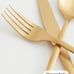 4 sets matte gold silverware from H&M
