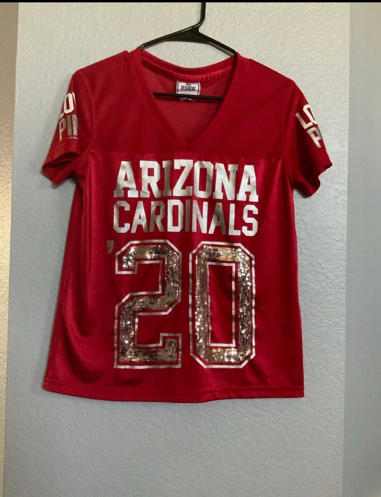 Victorias Secret PINK Cardinals sequin jersey