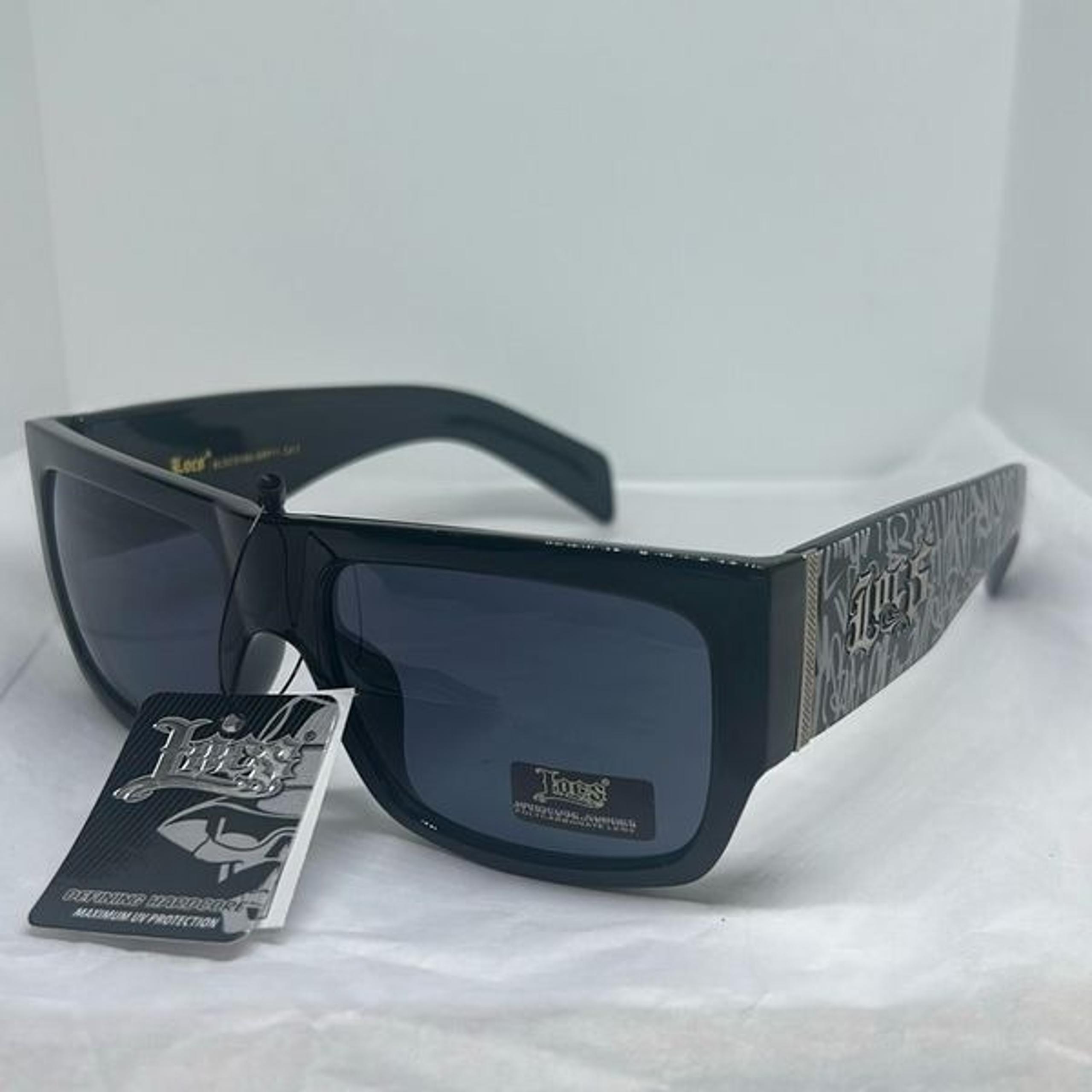 Locs Graffiti Logo Sunglasses  Square Frame, UV Protection