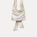 Zara satin draped halter top